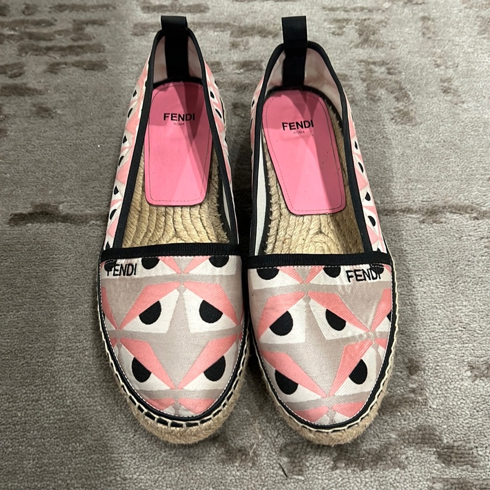 100% authentic FENDI monster espadrille